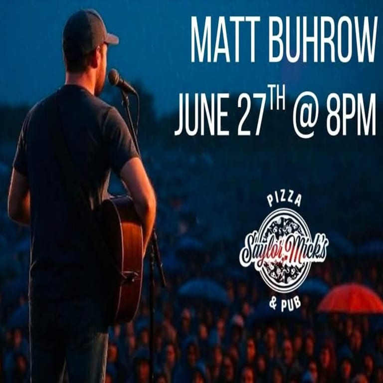 Matt Buhrow, June 27, 8 pm