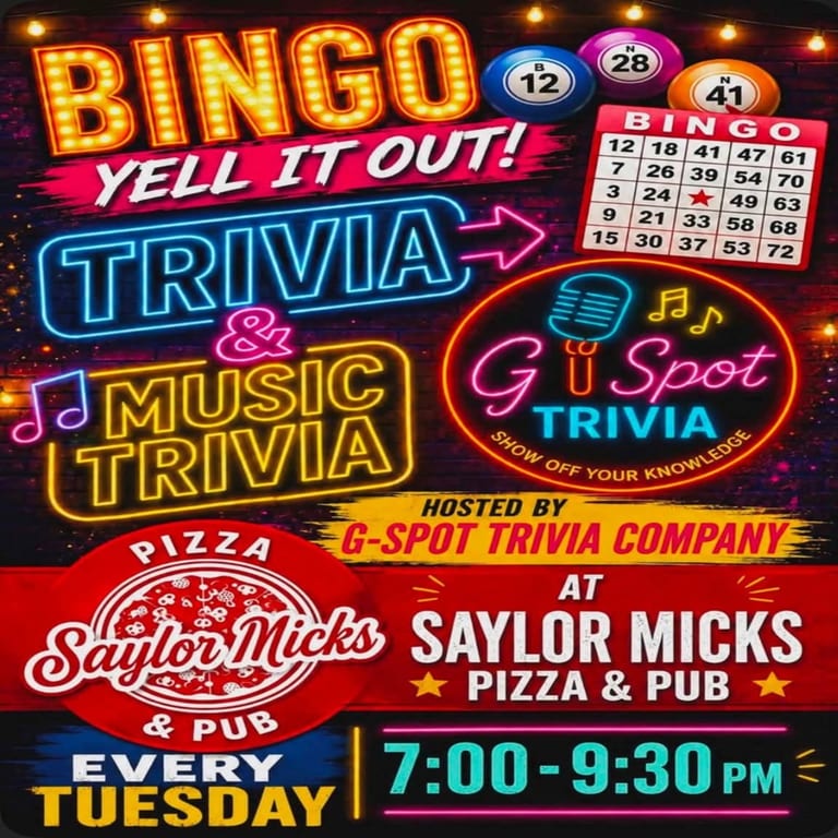 Bingo - Every Tuesday, 7 pm